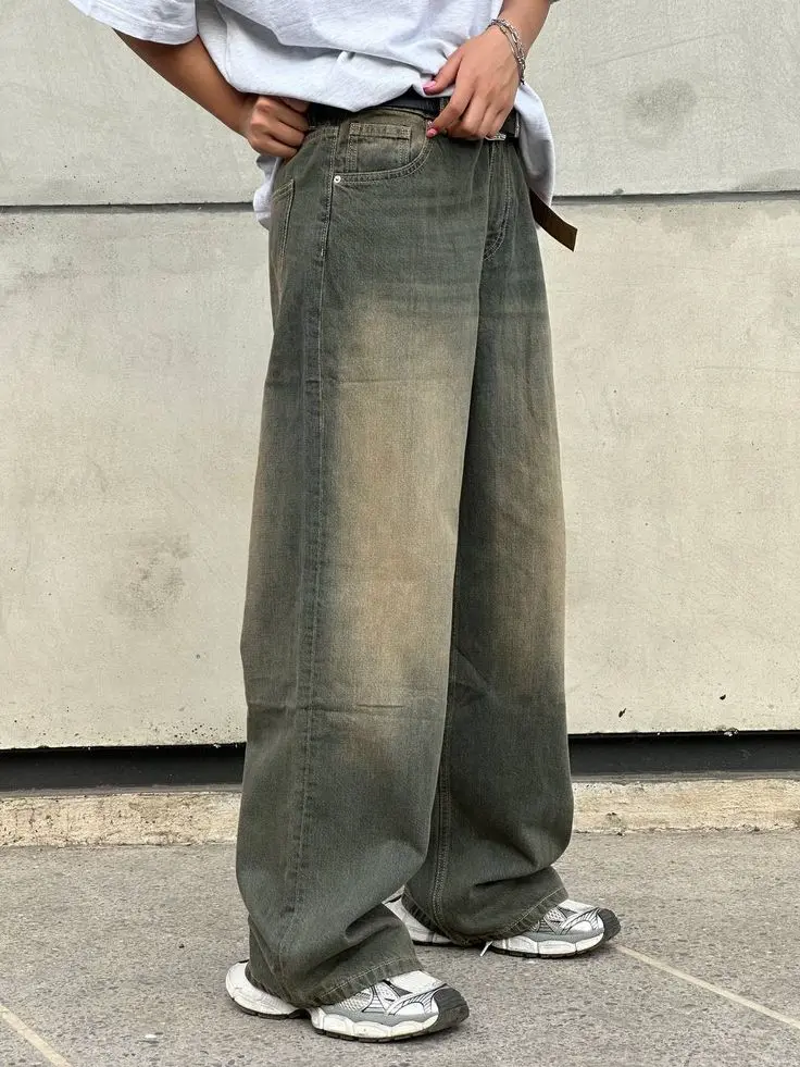 Men’s baggy jeans streetwear outfit – SlankVsu 2025