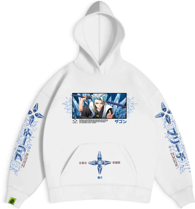 “Light blue hoodie with character print – full sleeve winter hoodie