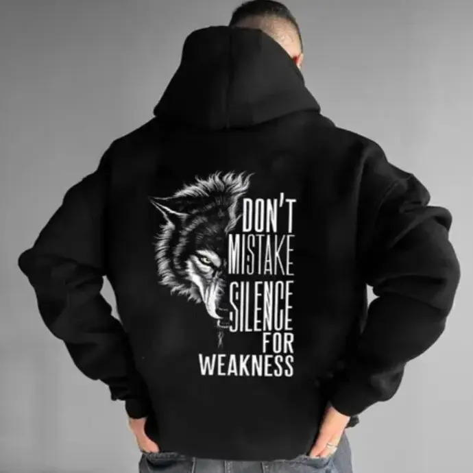 Black hoodie with detailed golden dragon pattern – stylish winter wear hoodie under 499.