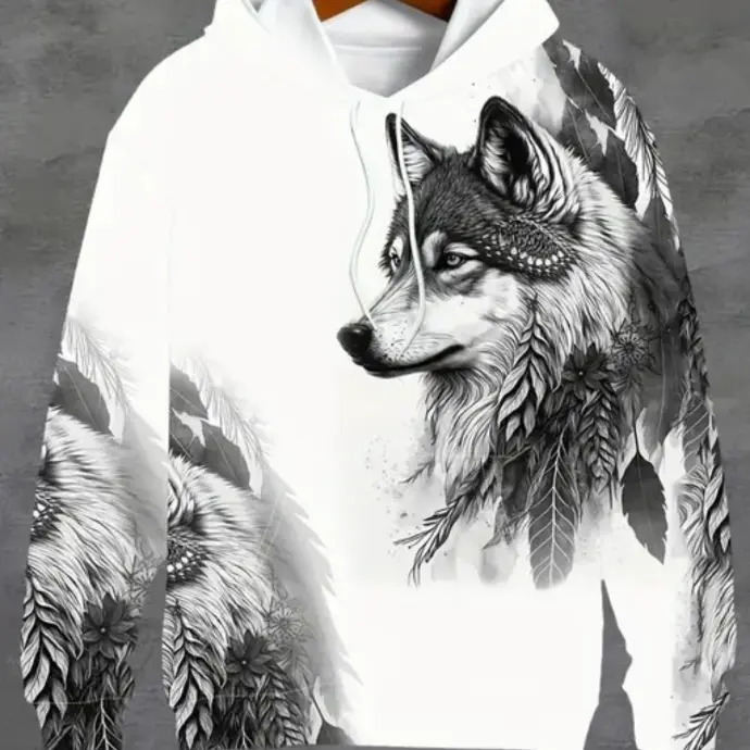 Black hoodie with white demonic skull artwork – trendy printed hoodie under 499.